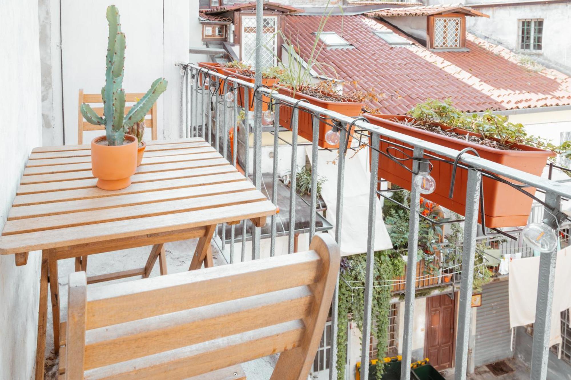 Mercanti Modern Flat - Balcony - Torino Centro Luaran gambar